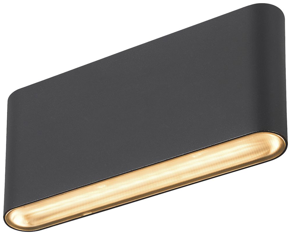 Applique LED SLV OVAL 18 9.3W 860lm 2700…3000K IP65 31×175mm noir