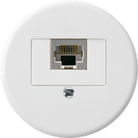 Einsatz zu UP-Dose basico 1×RJ45s weiss