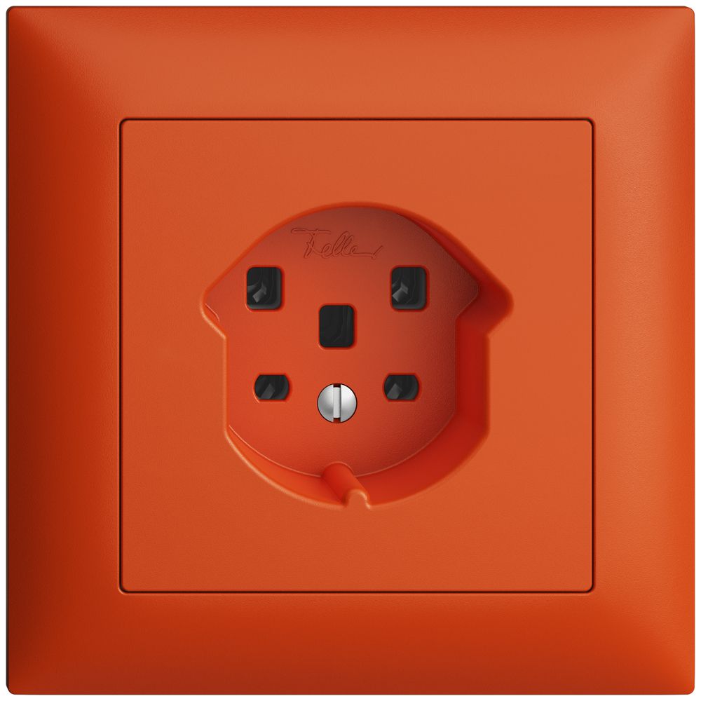 UP-Steckdose EDIZIOdue T25 16A orange, Schraubklemmen