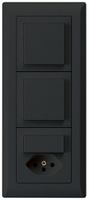 Combinaison ENC kallysto.line grd.I-I-I verticale 2×interr.S3+S3/type 13 noir