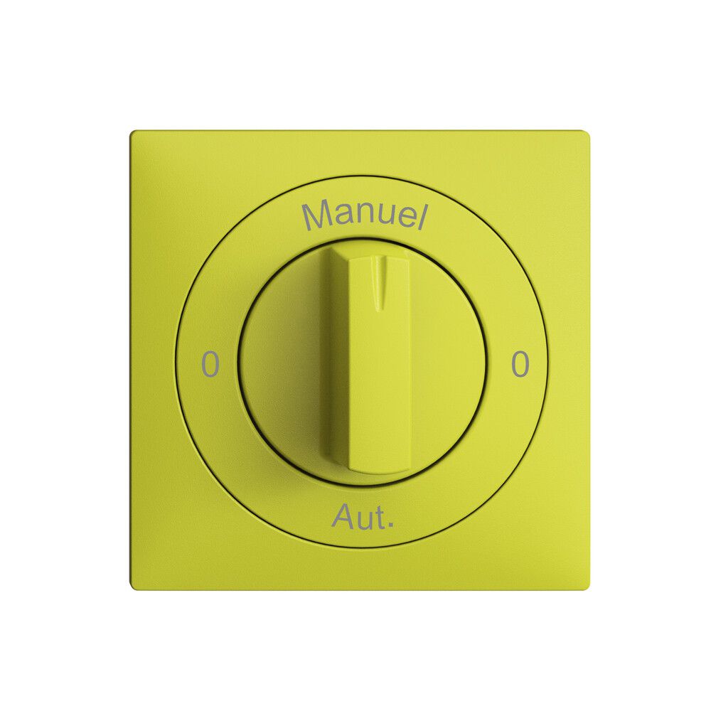 Frontset 0-Auto-0-Main EDIZIOdue lemon 60×60mm für Drehschalter