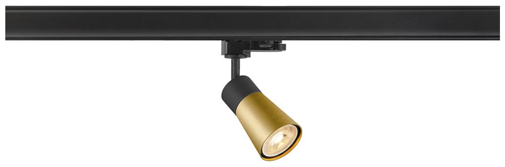 Spot SLV PURI 2.0 Cone GU10 1×6W REG AD3PH Ø55mm nero/oro