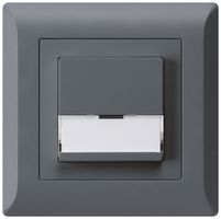 UP-SonnerieTaster kallysto.line anthrazit A/1L mit Namensschild 37×15mm