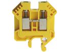 Morsetto di passaggio componibile Woertz 0.5…6mm² 41A 1000V vite 2×1 G ve/gi