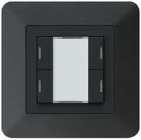 UP-Taster kallysto.trend KNX 4×RGB LED s/e-link schwarz
