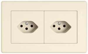 Combinaison ENC EDIZIO.liv SNAPFIX® 1×2 96×156mm 1×T13+1×T13 crema