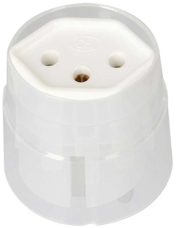 Fixadapter MAX HAURI Shuko/T13 3L 250V 10A 2300W weiss