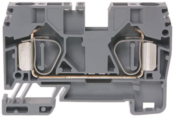 Morsetto di passaggio componibile WZ 1.5…10mm² 60A 600V molla 2×1 DIN 35mm gr