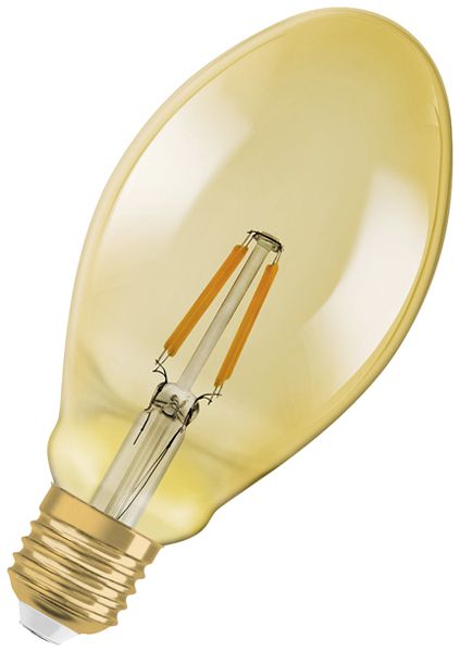 Lampe LED LEDVANCE Vintage OVAL E27 4W 470lm 2400K Ø75×156mm clair or