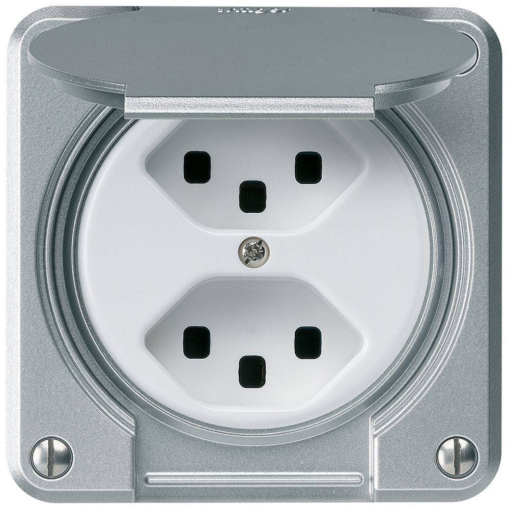 Prise ENC robusto 2×type 23 aluminium pour combinaison