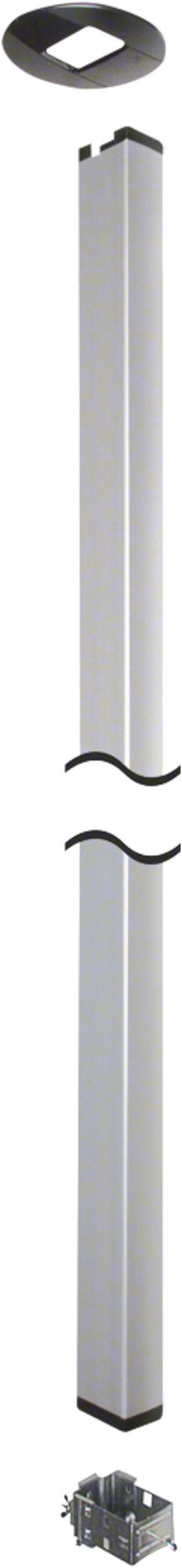 Deckenanschlusssäule tehalit DA200 1× Klemmtechnik H=3.4m Aluminium eloxiert