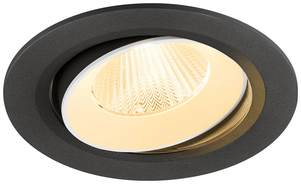 Downlight LED SLV NUMINOS MOVE L 17W 2500lm 3000K MB DALI Ø160×93mm ne/bi