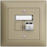 UP-Audiodose Push Type EDIZIOdue FMI, 1×, Beschriftungsset, sand