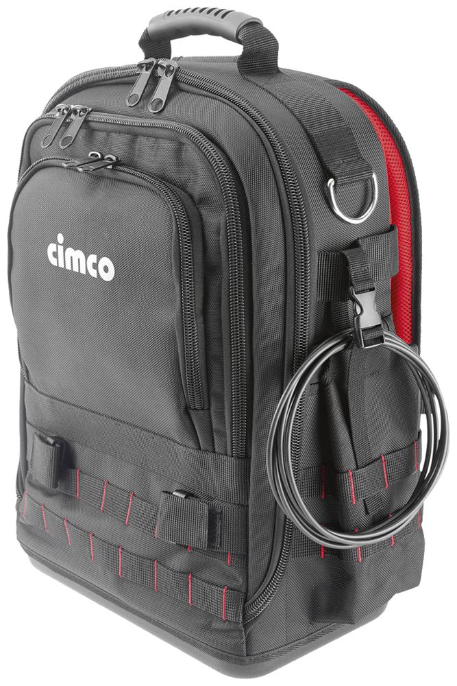 Werkzeugrucksack Cimco Ergo-XL30 PET 220×480×380mm schwarz