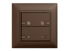 UP-Frontset EDIZIOdue zeptrionAIR Dimmer mit Bez. mit LED coffee