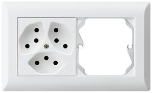 UP-Kombination kallysto.line Gr.I-I horizontal 3×Typ 13+leer weiss