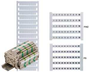 Klemmenmarkierer Weidmüller Dekafix 6 Aufdruck: 501…550, waagerecht weiss