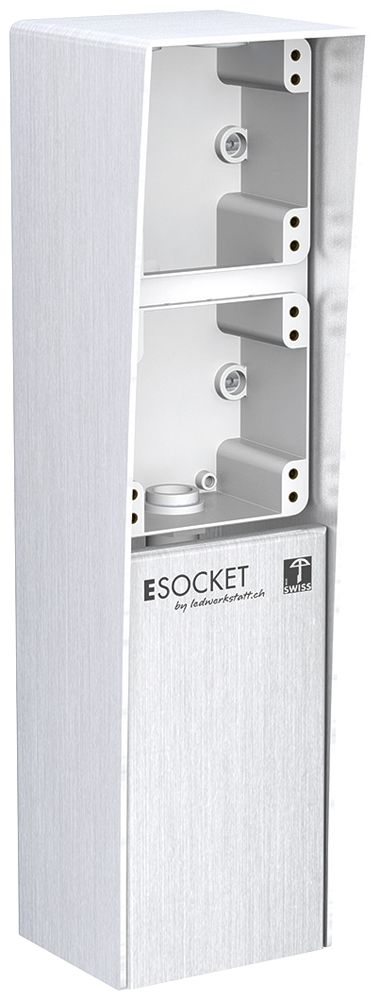 Colonna d.terreno Hager altezza 350mm 2×robusto 10×9.4×35cm accia.pregiato 2.5mm