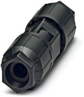 Connettore QUICKON 4LPE 0.5…1.5mm² Ø9…14mm 2×dado nero