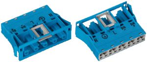 Steckvorrichtung WAGO WINSTA MIDI mit Buchse Snap-In 5L 2×0.5…4mm² blau