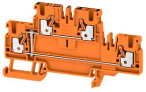 Mehrstock-Reihenklemme Weidmüller A2C PUSH IN 2.5mm² 2 Etagen orange