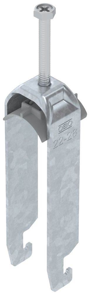 Fixation rapide BET 2056 pied à U mat.synthétique 22…28mm 3×câble acier Zn-ch-im