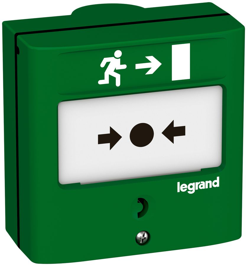 AP-Alarmtaster Legrand S+Ö grün