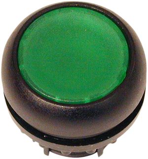 Drucktaste ETN RMQ flach grün, tastend, Ring schwarz
