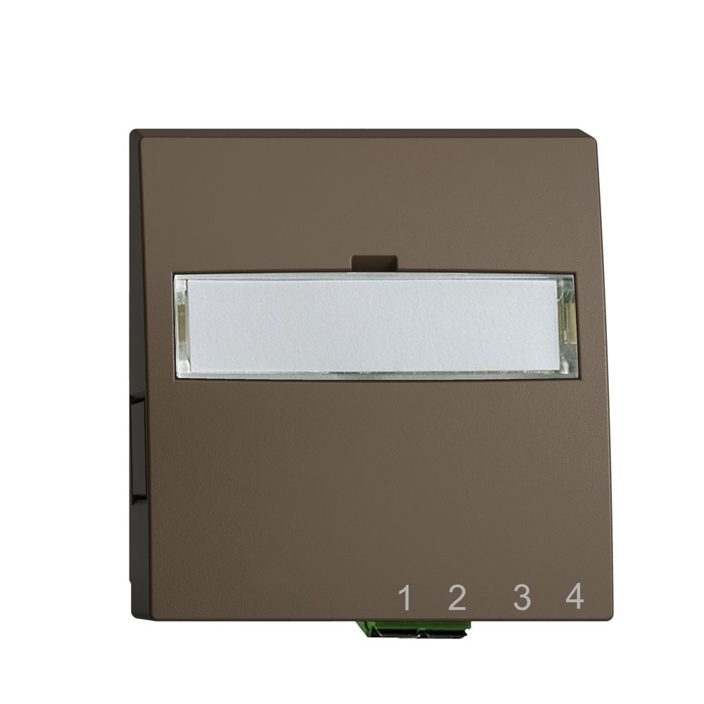 UP-Anschlussdose FTTH EDIZIOdue FH 1×LC APC Duplex F coffee