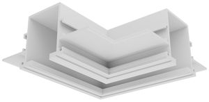 Abdeckung Sylvania Lytespan 96.5×92×45.15mm Aluminium weiss L-Verbinder
