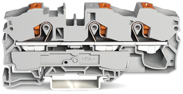 Borne de passage WAGO TopJob-S 16mm² 3L gris série 2216