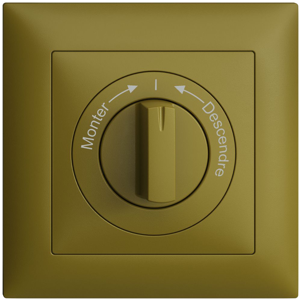 Kit frontale Monter->I<- Descendre EDIZIOdue 88×88mm olive