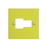 Frontplatte 1×TT,1×RJ45 lemon ITplus ITM EDIZIOdue