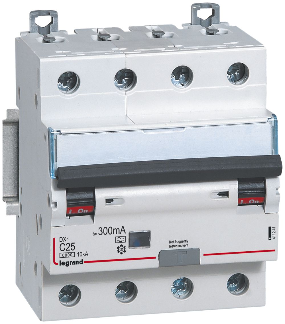 Fehlerstrom-/Leitungsschutzschalter 4P C-Charakteristik 13A 6000A 30mA Typ A