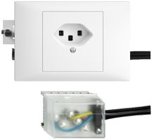 Presa INS EDIZIOdue T23 L2 bianco 49…69mm per cavo piatto Powerbus