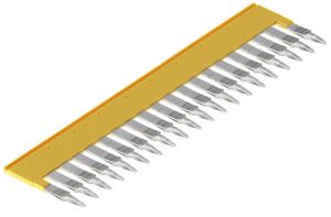 Connexion transversale Weidmüller ZQV 4/20 branché 20L 6.1mm isolé 32A jaune