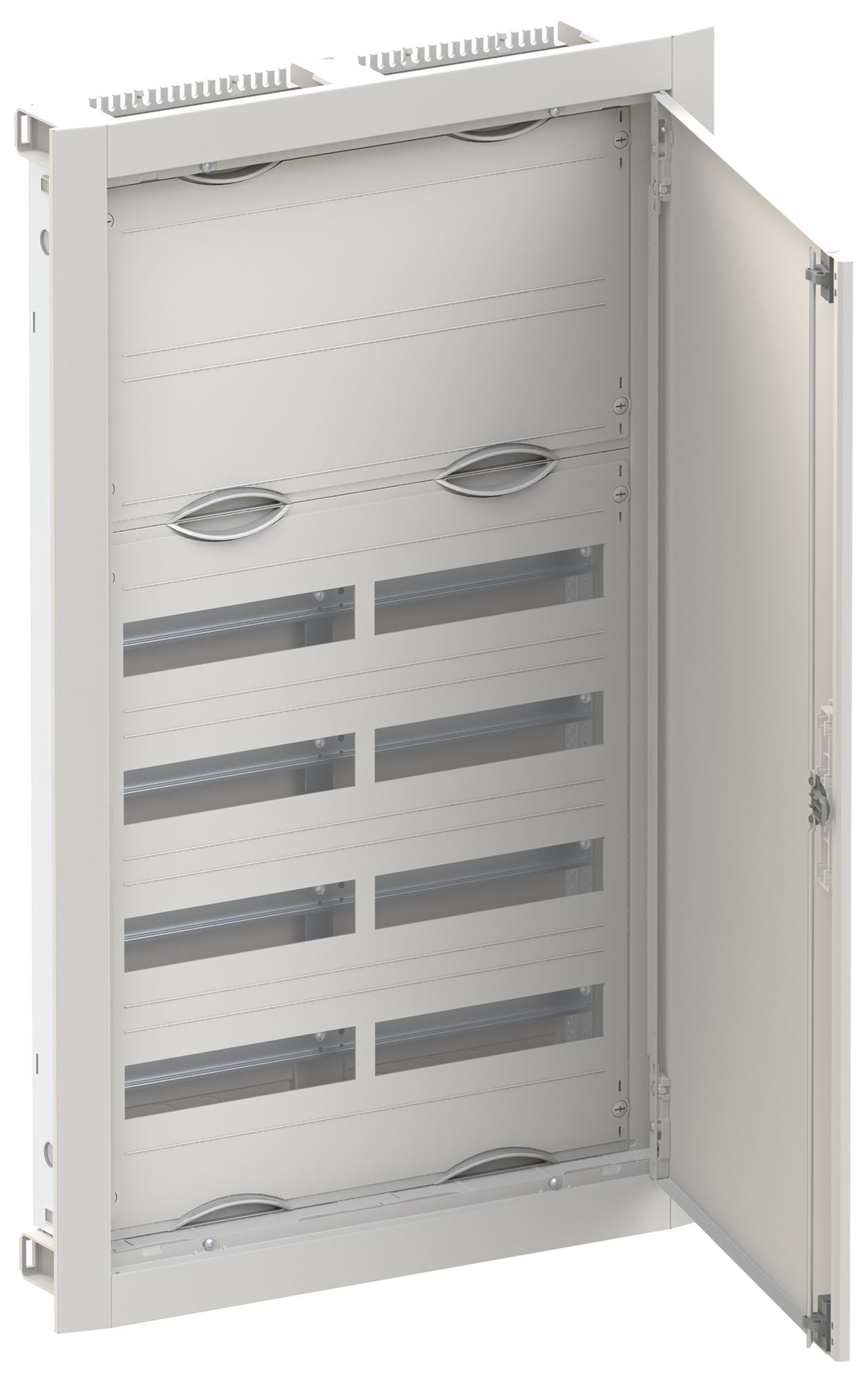 Distributeur ENC ABB ComfortLine 6 rangées 96UM a.bornes&porte 615×1014×125mm