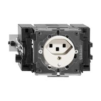 EB-Steckdose FH T23 16A weiss 49…69mm(53mm) mit LED grün