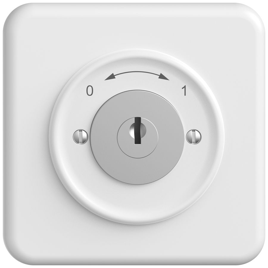 Contact pivotant ENC STANDARDdue SNAPFIX® 0<->1/1P avec serrure & 2 clés bc