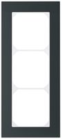 Abdeckrahmen KAL.art 3×1 214×94mm Al schwarz