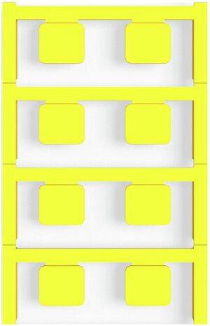 Marcatore per apparecchi Weidmüller MultiCard CC autoadesiva 15×17mm PA66 giallo