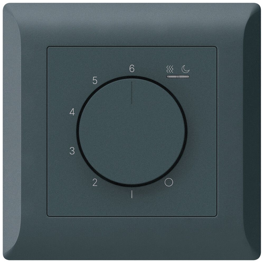 UP-Raumthermostat kallysto.line An/Aus 230VAC 4A 92×92mm anthrazit