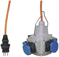 Kreuzverteiler Demelectric Typ 280 16A 4×T23 2m grau