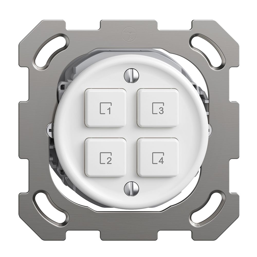 Poussoir scène ENC 4 scènes/4T Sdue Wiser blanc