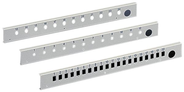 Patchpanel Rittal DK 7478.535 grau 24-Port 19" 2HE