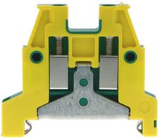 Schutzleiter-Reihenklemme Woertz Ex 1.5…4mm² Schraubanschluss 2×1 TH35 grün/gelb