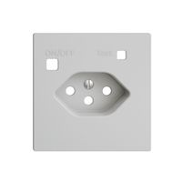 Frontset EDIZIOdue zu FI-Steckdose F, T13, hellgrau