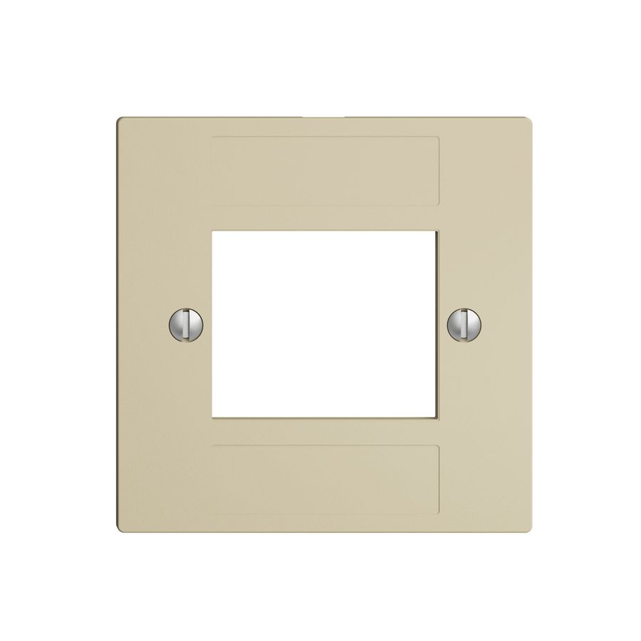 Plaque frontale 4×RJ45 ITplus EDIZIOdue vanille