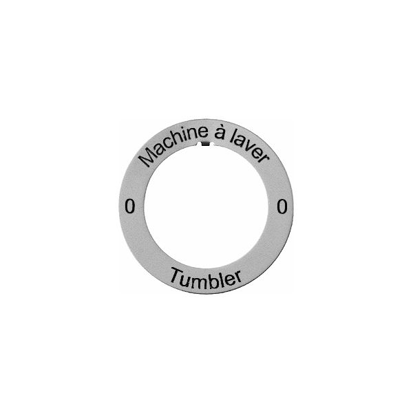 Kennscheibe 0-Machine à laver-0-Tumbler Al AG SS, GUP SS