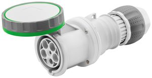 Kupplung CEE Gewiss 309 HP 3P 63A 50…500V (100-300 Hz) gn 10h IP67 Schraube